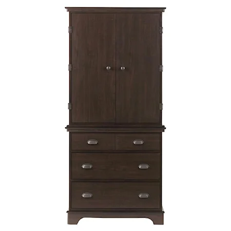 Armoire with 2 Doors and 3 Drawers